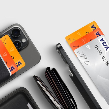 TECH-PROTECT MAGWALLET MAGSAFE UNIVERSAL MAGNETIC CARD HOLDER ORANGE
