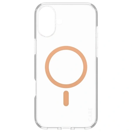 Etui CARE by PanzerGlass Flagship Case z MagSafe na iPhone 16 Plus - pomarańczowe