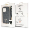 Etui Guess GUHCP14LP4TDSCPK na iPhone 14 Pro - czarne Crossbody 4G Metal Logo
